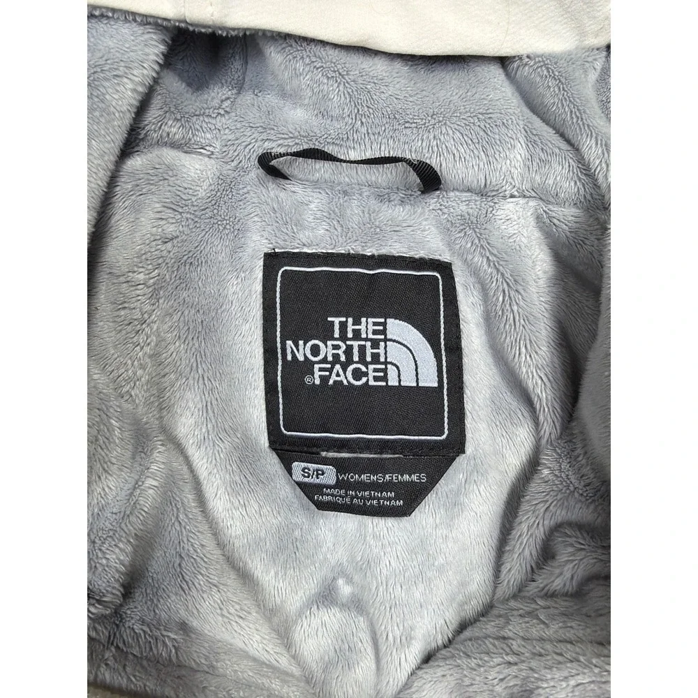 The‎ North Face Hooded Jacket Women S Full Zip Softshell Cream Soft Fleece Lined